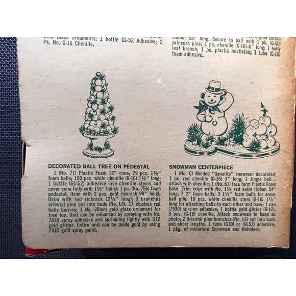 Vintage Package Holiday House Christmas Balls Decorations Star Band Satin Blue - Picture 8 of 9